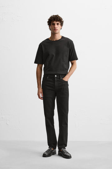Preloved Stretch ( Mid Blk) Jeans Slim-Fit Shaded