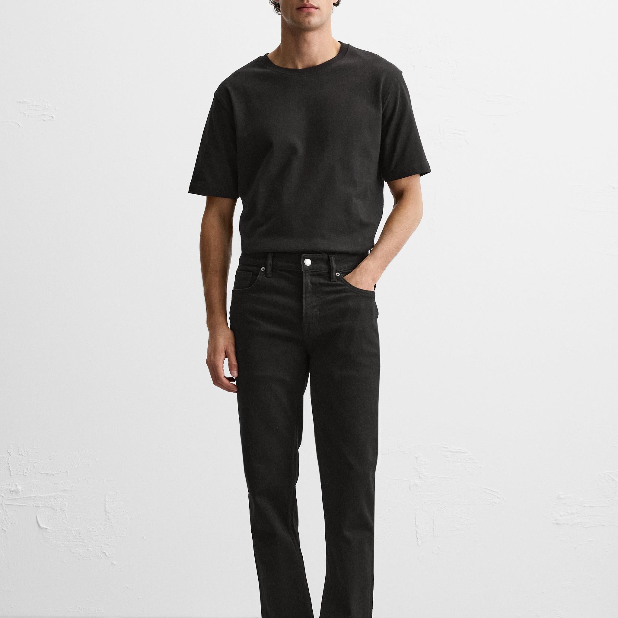 Preloved Stretch ( Mid Blk) Jeans Slim-Fit Shaded