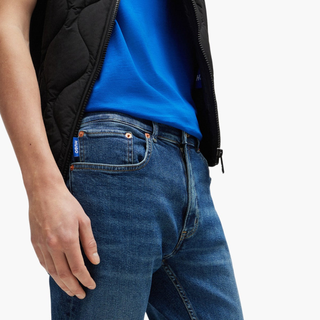 Preloved Stretch ( Mid Blue) Jeans Slim-Fit
